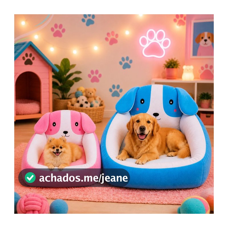 Caminha Pet Para Cachorro E Gato Grande - Cama Com Cabeceira P e G Confortável Macia Quadrada