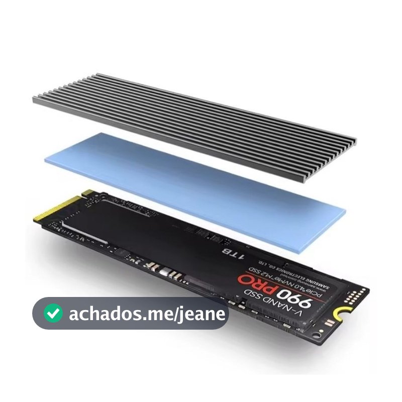 Dissipador de Calor Para SSD NVME e Vídeo Game com Thermal Pad