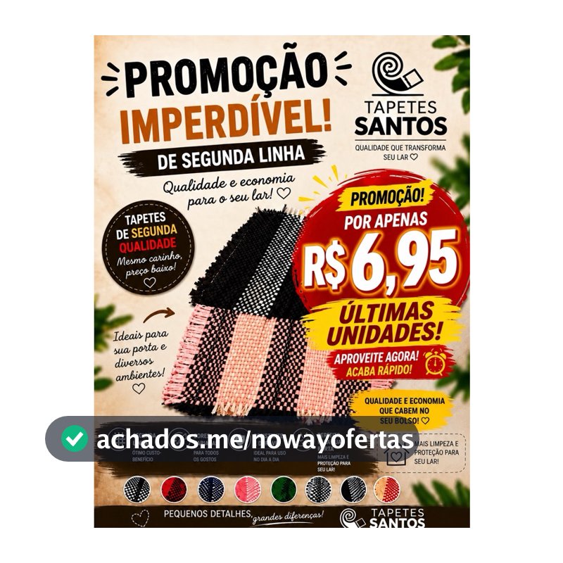 tapete de porta  De segunda qualidade a 1 unidade cores variadas com pequenos defeitos