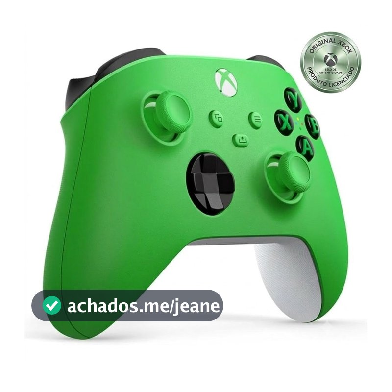 Controle Xbox Sem Fio Original Microsoft Velocity Green