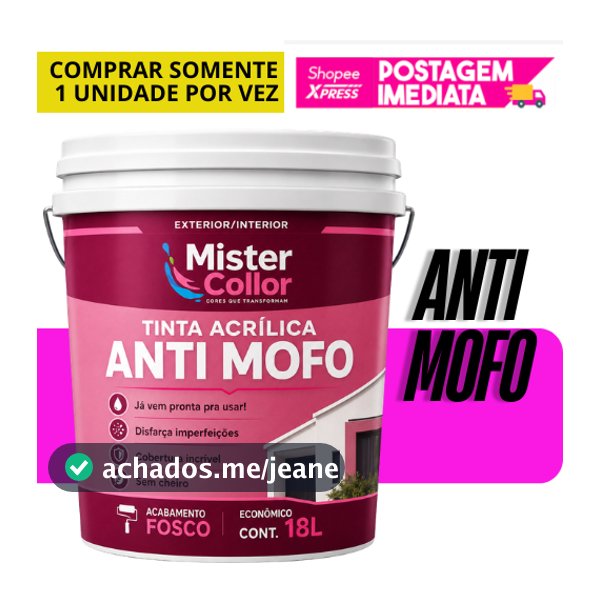 Tinta Acrílica 18L Profissional – Interna e Externa Alta Durabilidade