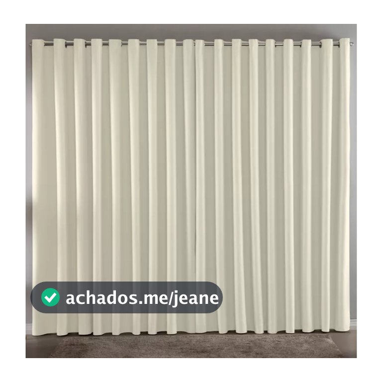 Cortina Blackout em Tecido Varias cores com ilhós