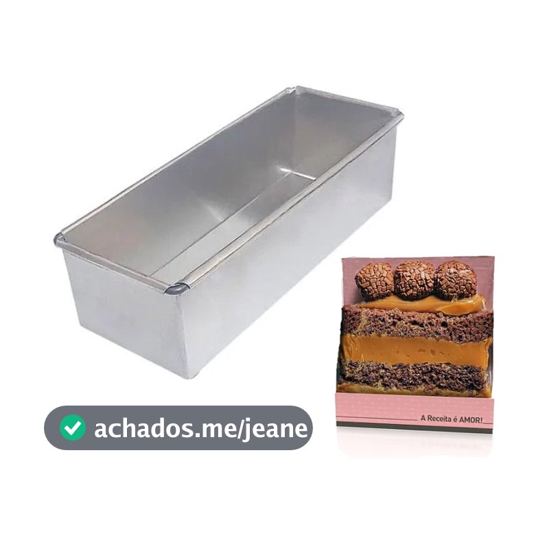 Forma Para Bolo Perfeito Super Fatia/ Slice Cake 30x10x10cm