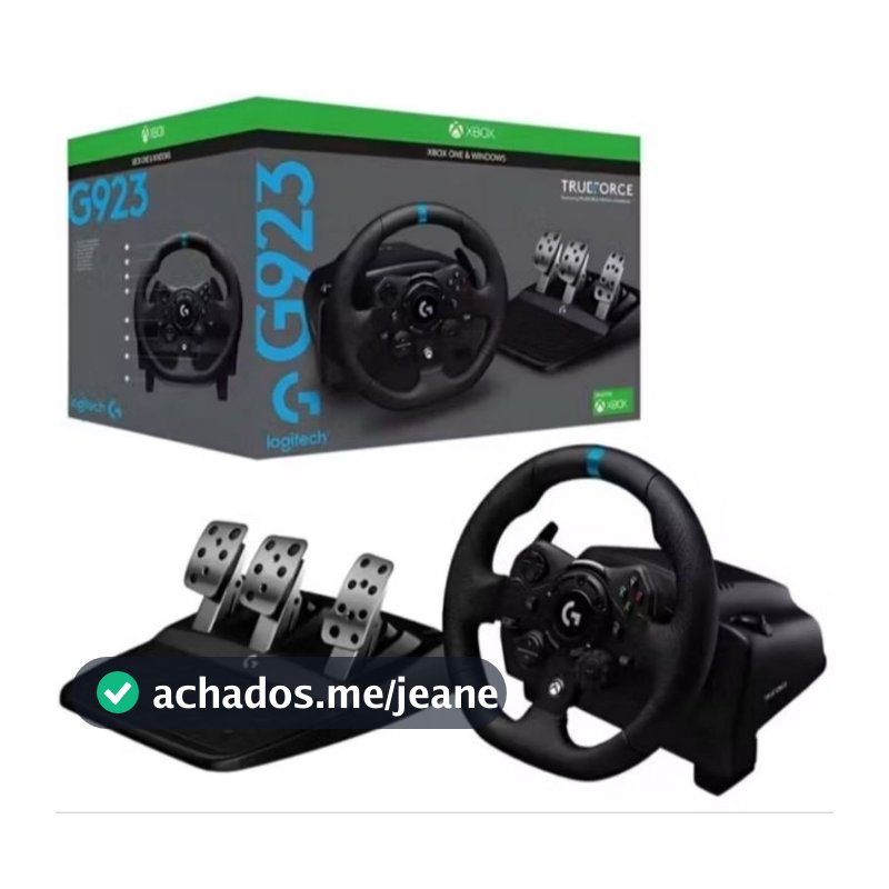 Volante Gamer Logitech G923 para Xbox Series X|S Xbox One/Pc com TRUEFORCE novo lacrado + NFe
