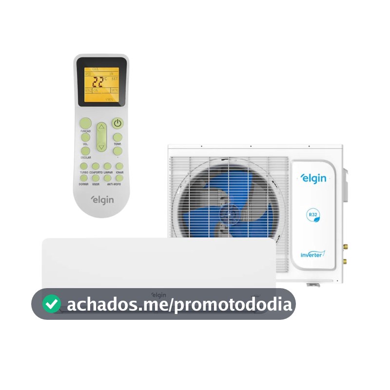 AR CONDICIONADO ECO DREAM INVERTER WI-FI 9.000 BTU FRIO 220V ELGIN COMPATIVEL ALEXA E GOOGLE HOME