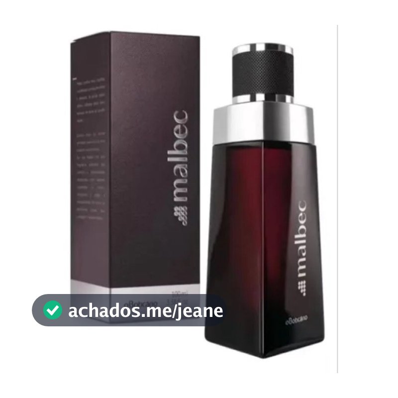 Perfume masculino 100ml - Malbec - Amadeirado e alta fixação - Envio IMEDIATO - PROMOÇÃO!!!