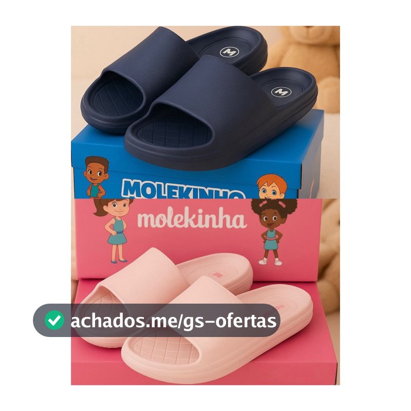 Sandália Infantil Chinelo Eva Anti-Derrapante