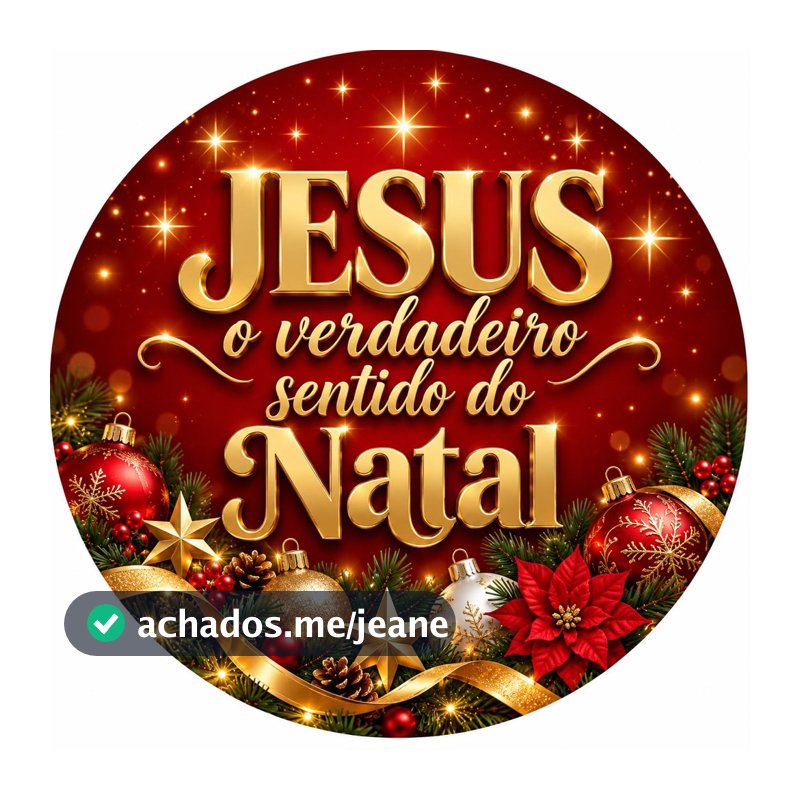 Painel Redondo Jesus Verdadeiro Sentido Natal Tecido C/ Elástico 1.50M E 50 CM