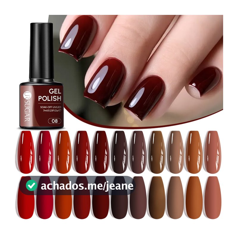 UR SUGAR 7.5/7ml Unha Gel Polonês Embeber UV LED Semi Permanente Vernizes Manicure Arte Do Prego Fosco Casaco