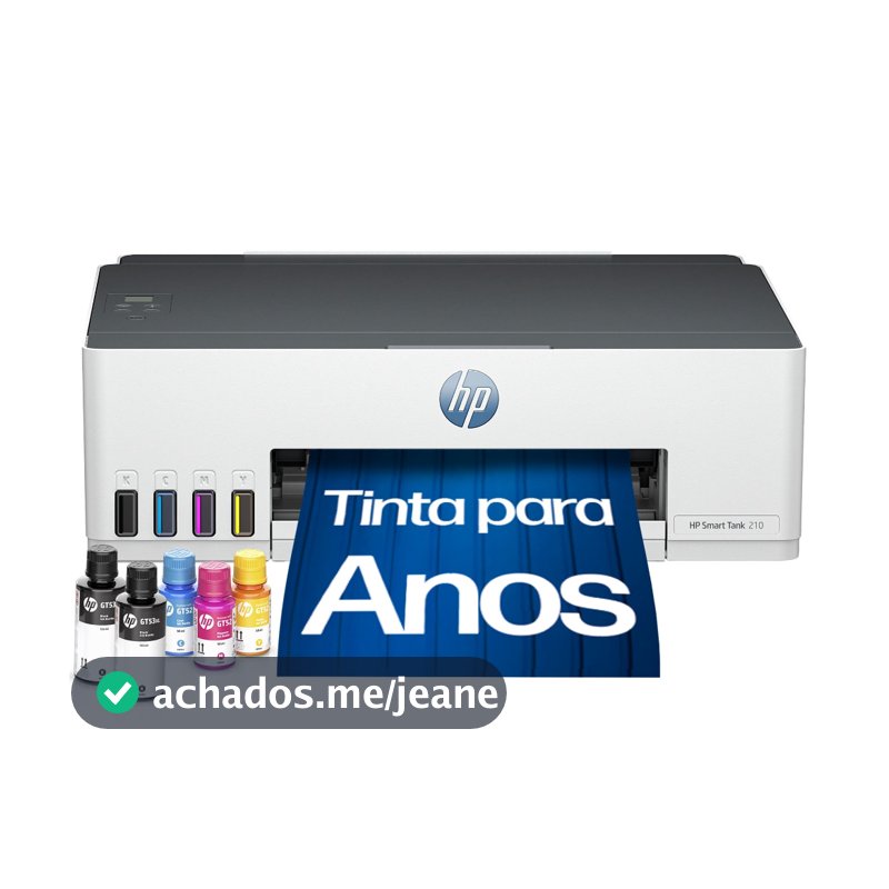 Impressora Hp Smart Tank 210 Colorida Tanque De Tinta Wireless