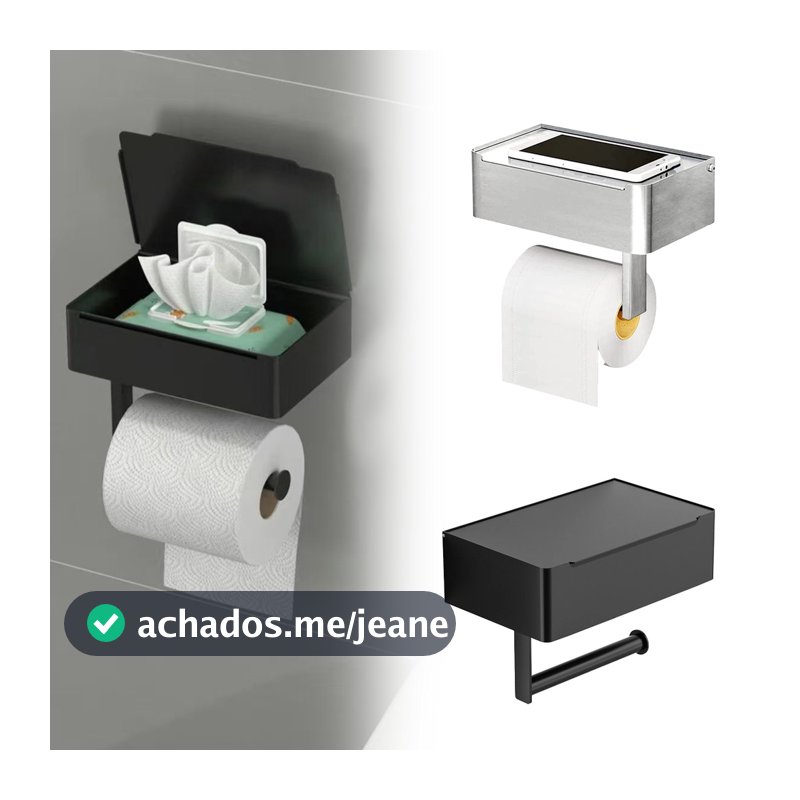 Caixa De Lenços De Aço Inoxidável , rack Higiênicos Papel Higiênico Armazenamento Sem Perfuração Em Rolo ,