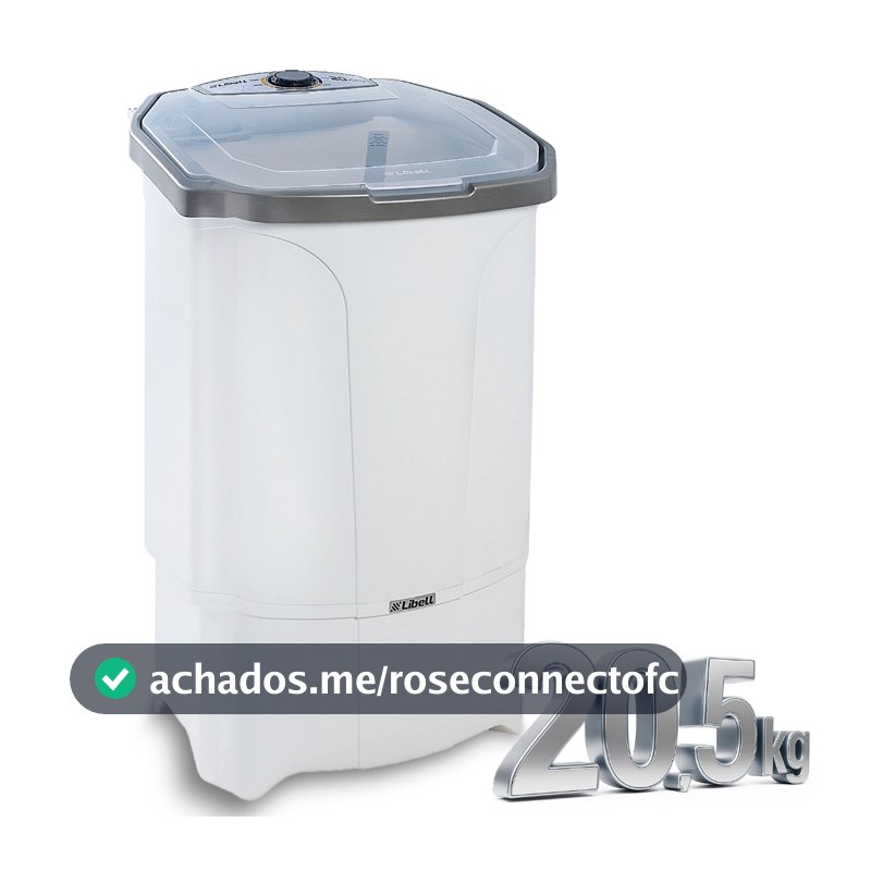 lavadora Tanquinho 20Kg Elétrica Libell Lavagem Por Turbilhonamento Maquina Tampa Branca 127V 220V