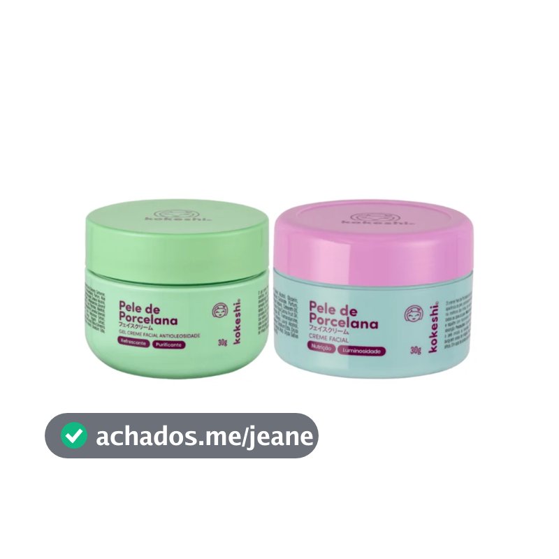 Kit Pele de porcelana e Pele de porcelana Antioleosidade Kokeshi