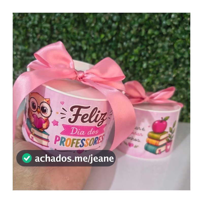 Kit 3, 5, 10un Tubo lata dia dos professores | 7X10 | Mimo professores | Lembrancinhas | Presentes