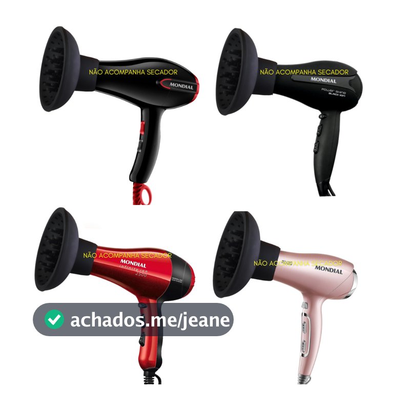 Difusor Para Cachos Universal Mondial Todos Secadores Nf
