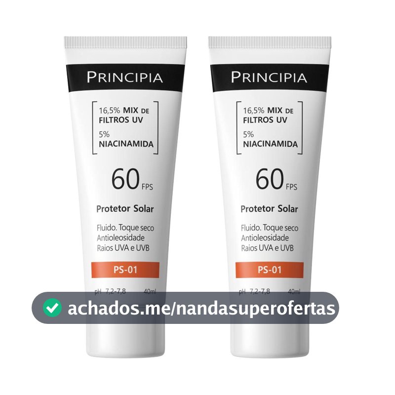 Principia Kit Duo c/ 2 Protetores Solares Faciais - PS-01 FPS 60