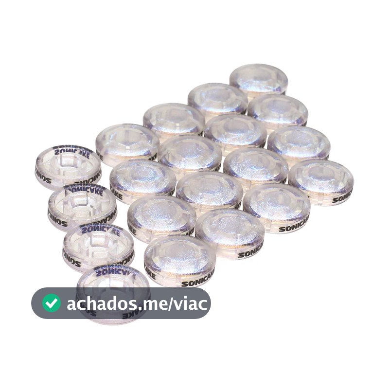 Sonicake Topper Footswitch Transparente e Protetor de Botão para Pedal e Pedaleiras