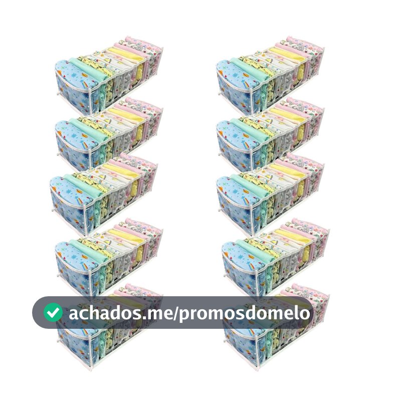 Kit 10 Colmeia Organizador de roupas M Premium - roupa de bebê - Maison Plus