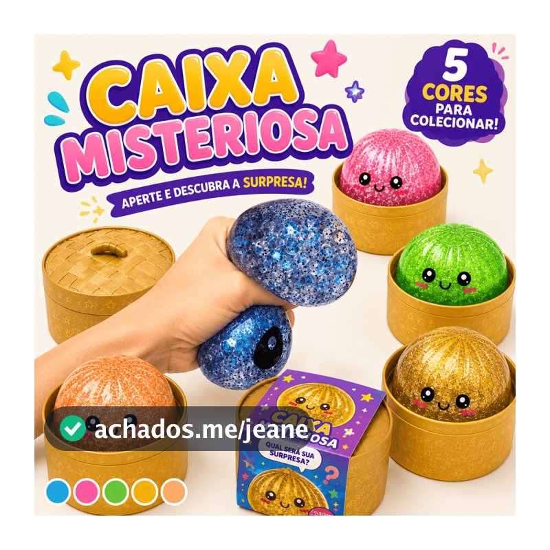 Squishy Brinquedos Misteriosos Sensoriais Slime Anti Stress Squishy Mochi Criança Divertido Colorido