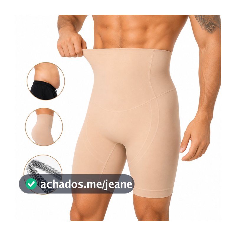 Cueca Modeladora Cinta MASCULINA PLUS Compressão leve Shaper, Melhora Coluna e Modela o Corpo