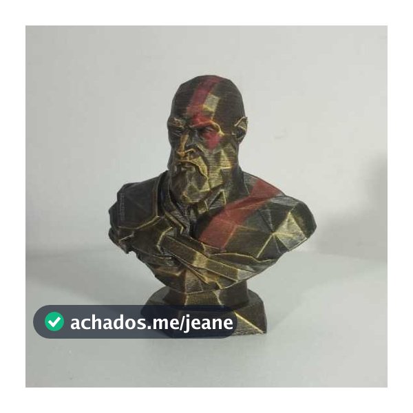 Kratos GOD OF WAR Busto Impressão 3D