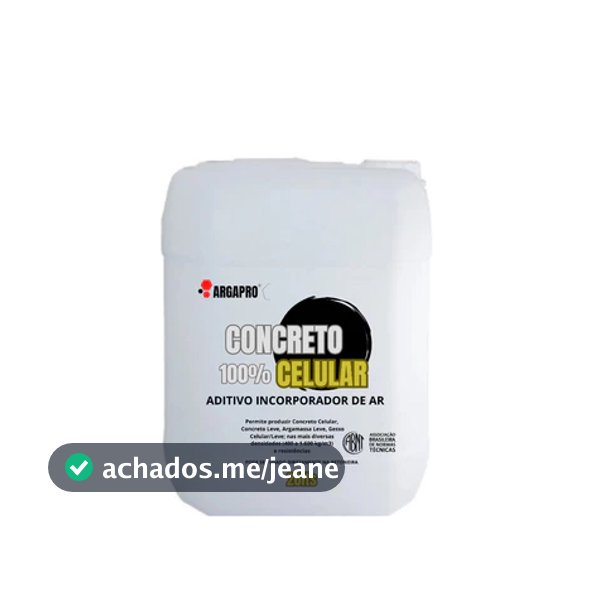 Aditivo concreto celular industrial espuma especial 20lts