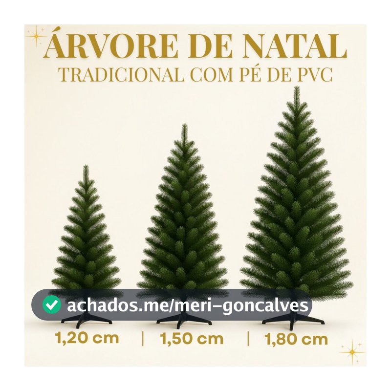 Árvore de Natal 1,20m / 1,80m / 1,50m Decoração de Natal Premium Enfeite de Alto Padrão