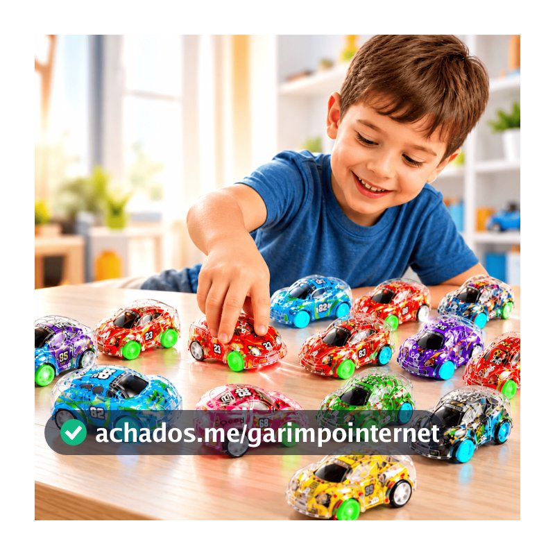 Kit Mini Carrinhos Sortidos 10 ou 20 Unidades Coloridos Brinquedo Infantil 3+ Anos