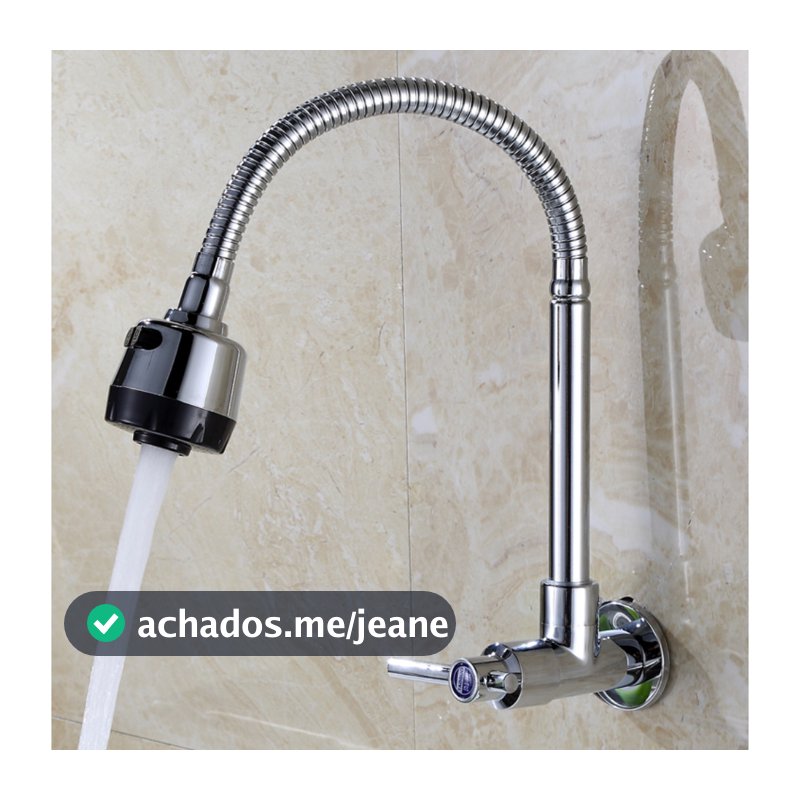 Torneira parede Inox multiuso 360° Gourmet