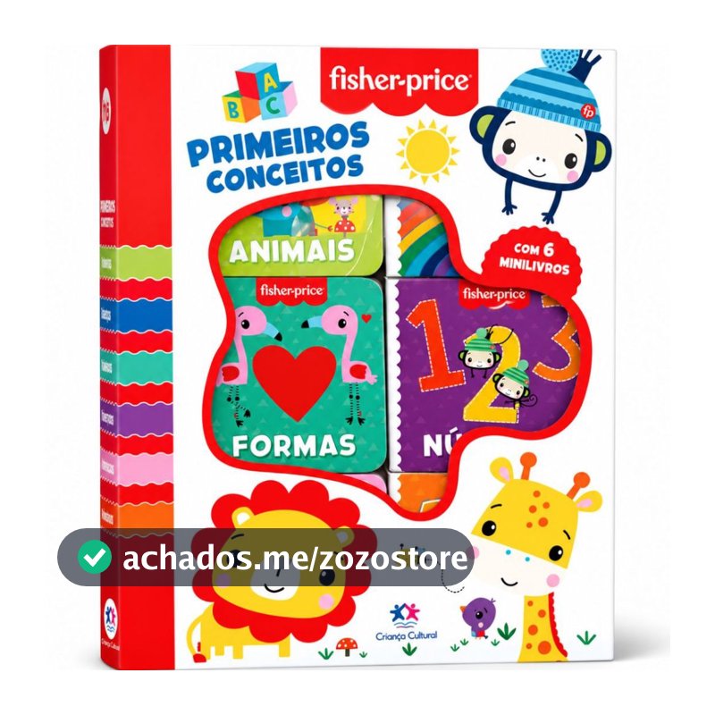 Livro Box com 6 Minilivros Fisher-Price - Primeiros conceitos