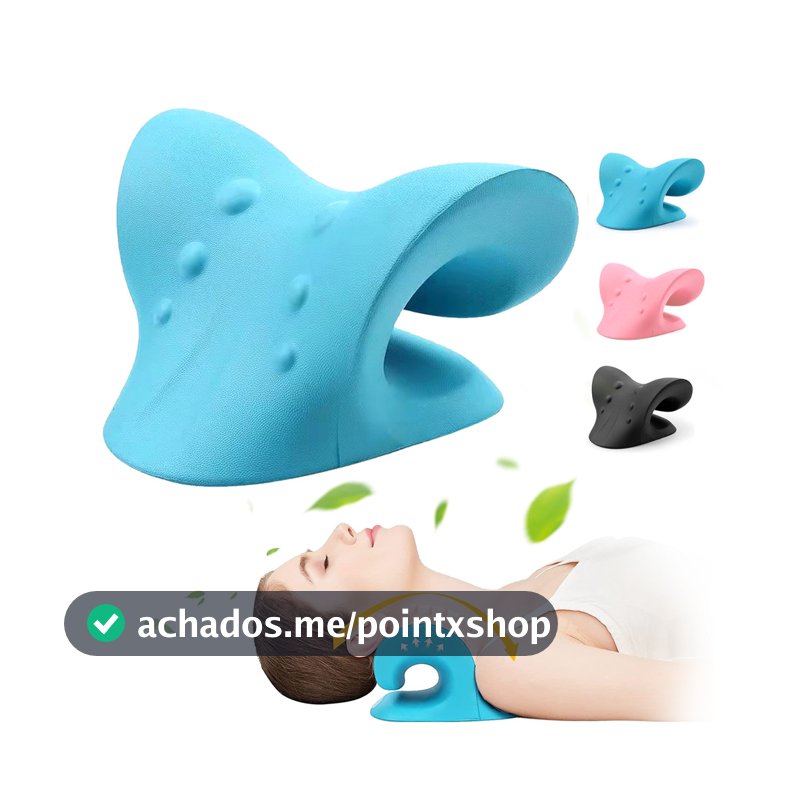 Travesseiro para Cervical Ajuda no Alívio da Dor Massageador Corporal Almofada Quiroprática Yoga
