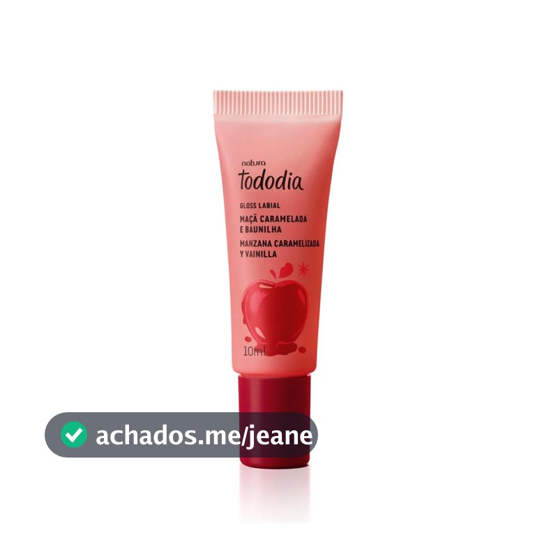 Gloss Labial Natura Tododia Maçã Caramelada e Baunilha 10 ml