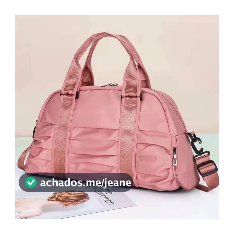 bolsa mala academia e viagem feminina com alça transversal 3216