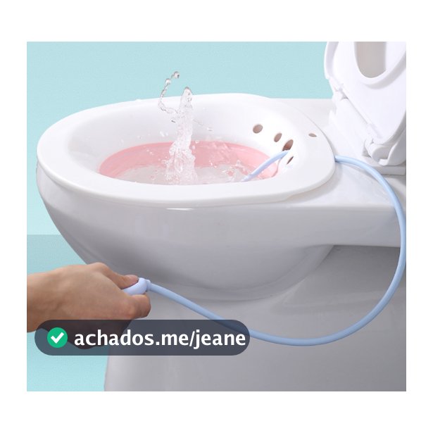 Bacia Dobrável para Banho de Assento – Higiene Íntima, Pós-Parto, Hemorroidas, Compatível com Vaso Sanitário