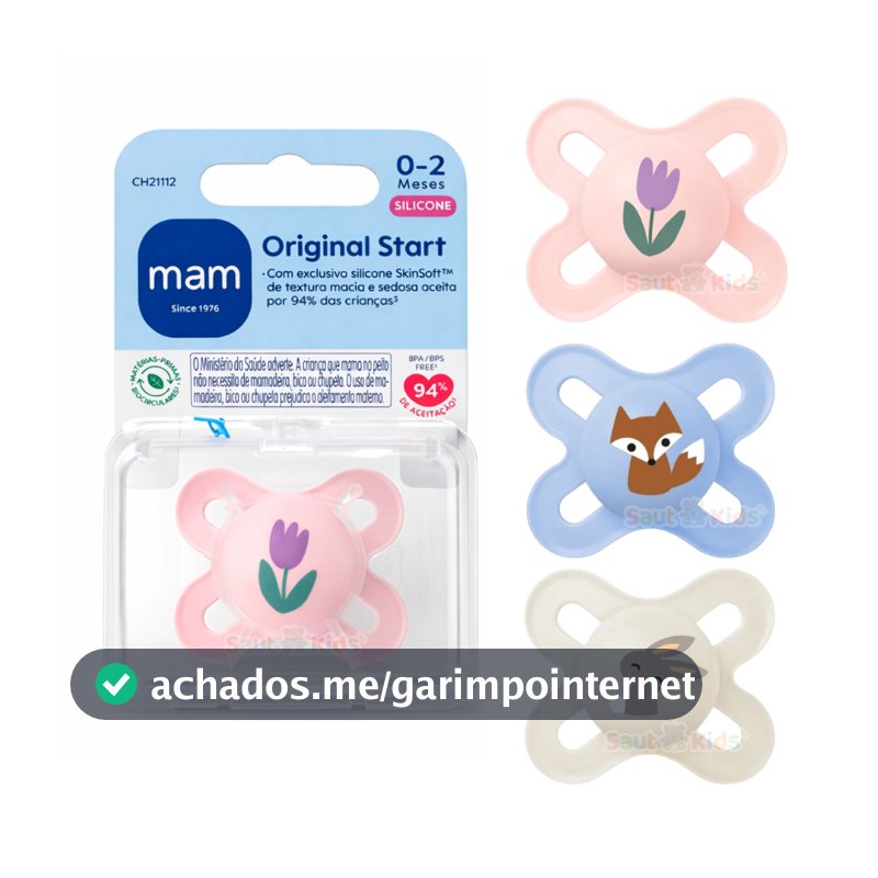 Chupeta MAM 0-2 Meses Bebê Bico Silicone Recém Nascido Bebe Silicone Start MAM Menino Menina Neutra Básica Silicone