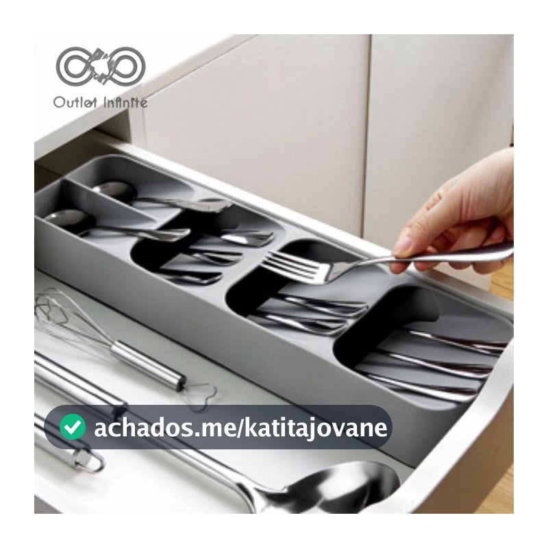 Organizador Separador Porta Talheres Cozinha Organizadora de Gaveta Facas Colheres Garfos