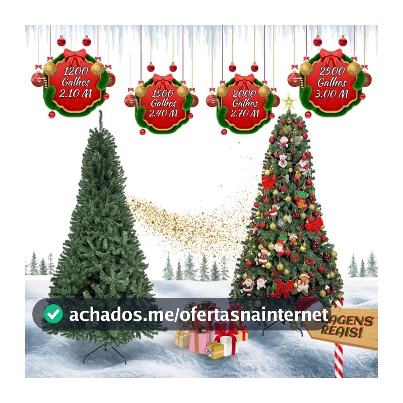 Árvore De Natal 300cm 2500 Galhos Pinheiro Tradicional Tamanho 2.1/2.4m/2.7m Luxo Cheia Decoração LuvinCo
