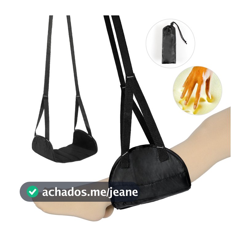 Hammock de Pés para Avião - Apoio de Vôo Leve | Almofada de Espuma Eficaz