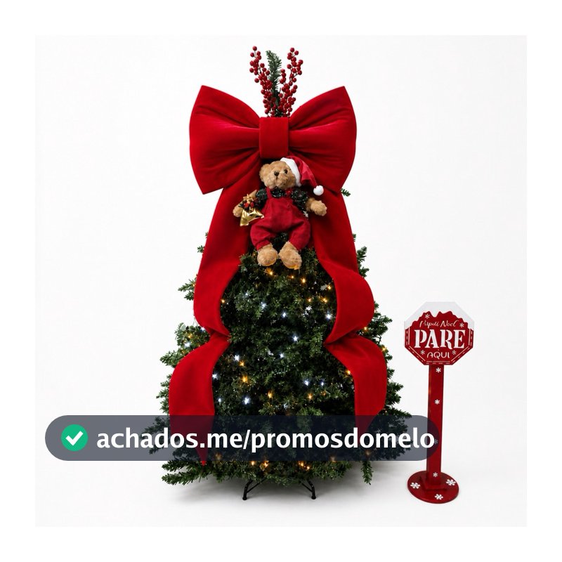 Laço Gigante Decoração Festa Natal Moto Carro 60x160 Top Venda