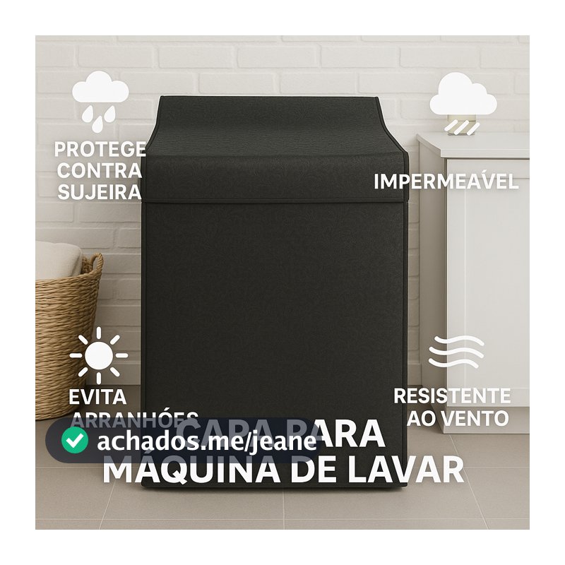 Capa de Maquina de Lavar Roupas Super Grossa Impermeável de Corinho Para Maquinas de Lavar para todos os modelos  ç , .