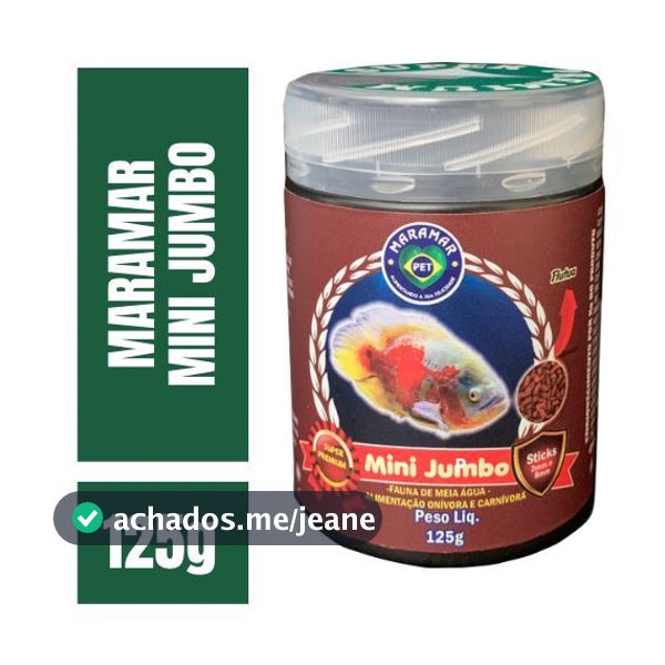 Ração Para Peixes Maramar Mini Jumbo 125g