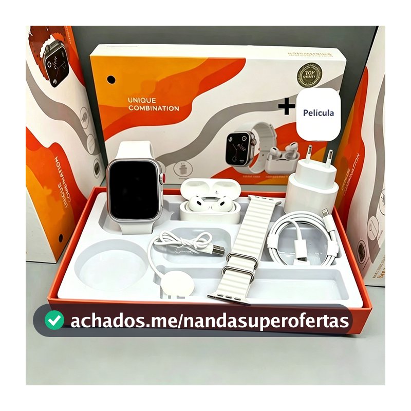 Kit de relógio de versão mais recente 2026 com carregador de carregamento sem fio Bluetooth chamada relógio masculino fe