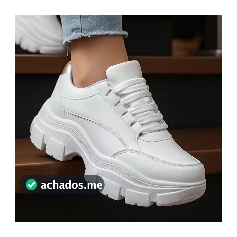 Tênis Feminino Plataforma Adulto Sola Alta Passeio Confortavel Envio Imediato