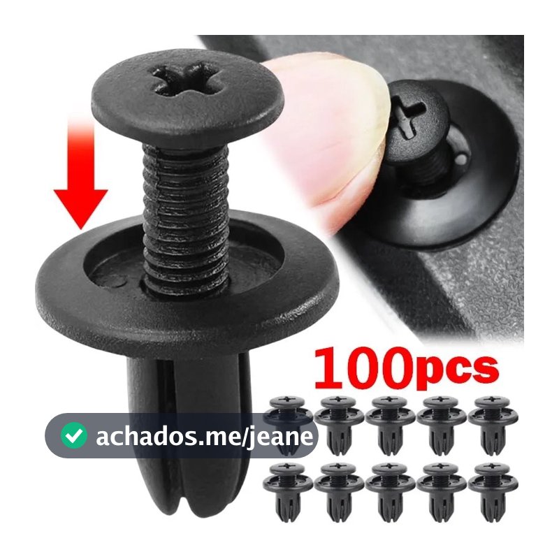 30/50/100 Pçs 8mm Rebites De Plástico Fixadores Parafuso Pára-Choques Do Carro Fender Preto Rebite Clipes Para Toyota Fo