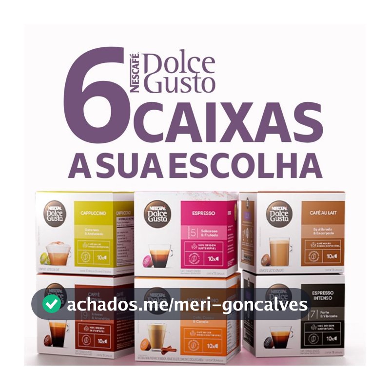 6 Caixas Dolce Gusto Nescafe 60 Cápsulas Escolha Seus Sabores Clássicos