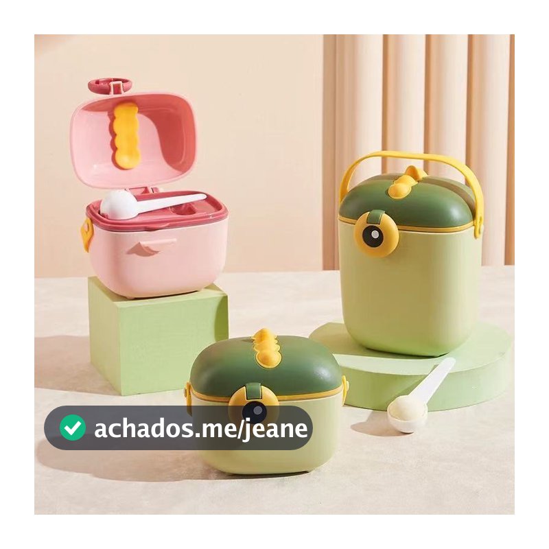 Porta Leite em Pó com Dosador e Nivelador – Prático para Bebês, Viagens e Passeios