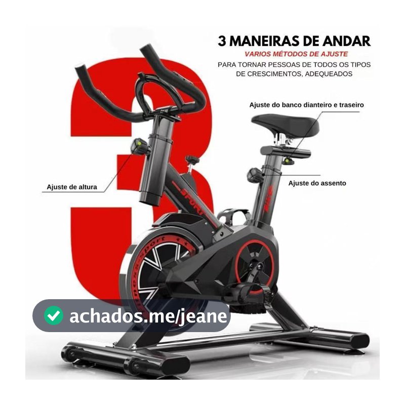 Bicicleta Bike Ergometrica Spinning Academia Fitness Profissional 120kg