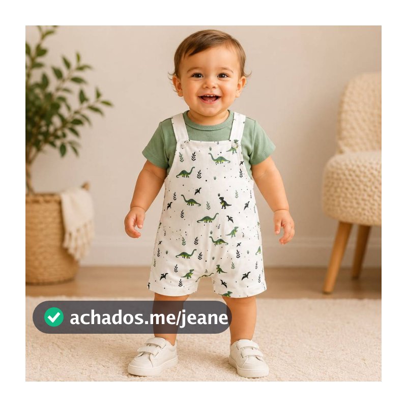 Conjunto Jardineira Menino E Menina Roupas de Bebê Conjunto Bebê