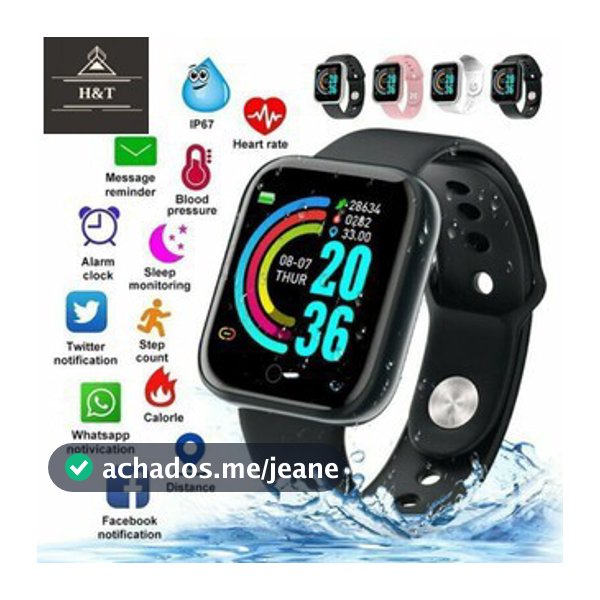 Smartwatch D20 relógio COLOCA FOTO na tela