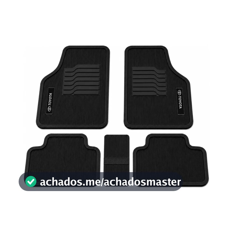 Jogo Tapete Carro Bordado 5 Peças Com Emblema Várias Marcas Automotivo